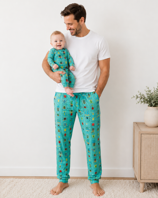 My First Beetle Bonanza™ Men's Bamboo Pajama Pants | Soft Bamboo Sleep Pants with Pockets