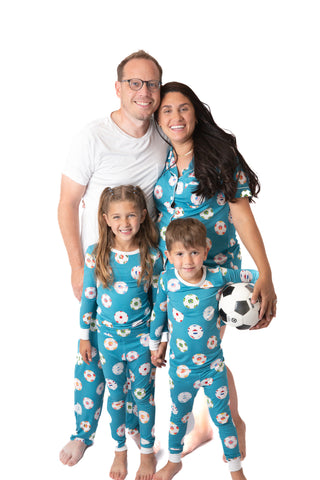 Women’s Bamboo Soccer Pajama Short Set | Soccer Inspired Luxury Bamboo Sleepwear