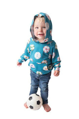 My First Soccer Outfit  Bamboo Soccer Hoodie | Unisex Kids Hoodie Ages 18M–6Y