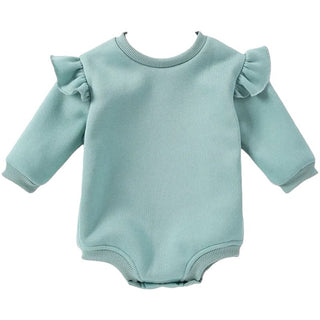 Personalized Frill Fleece One piece – Cozy & Stylish for Baby Girls