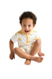 Striped Collar Bamboo Onesie